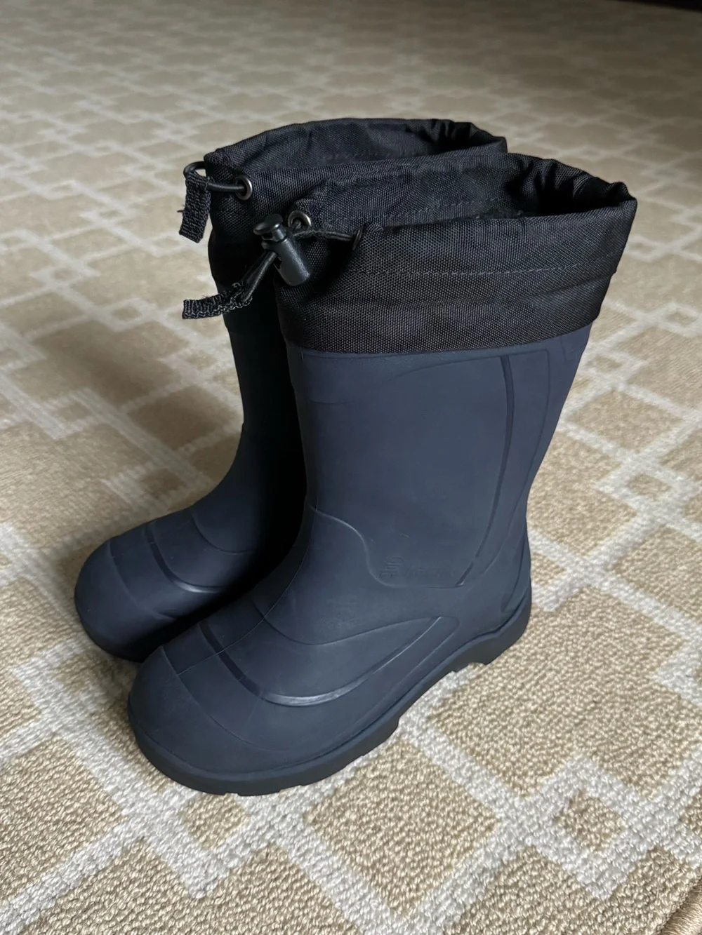 Kamik Kids Snobuster Waterproof Insulated Winter Snow Boots Navy Blue Size 13